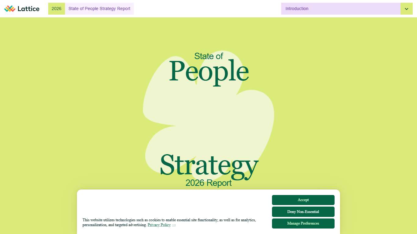 2026 State of People Strategy Report Lattice